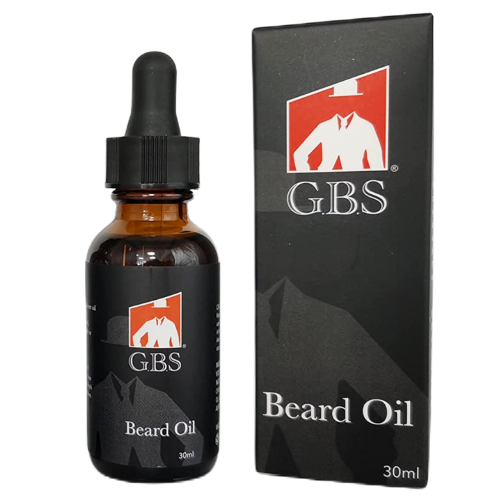 G.B.S Beard Oil – 1 oz Glass Bottle + Dropper
